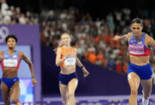 Sydney McLaughlin-Levrone Shatters World Record Again in 400m Hurdles, Defends Olympic Title Sydney McLaughlin-Levrone Shatters World Record Again in 400m Hurdles, Defends Olympic Title